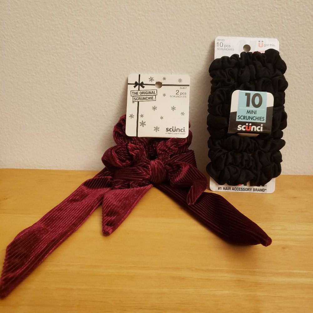 Scunci Ribbon Bow Hair Bands + Mini Scrunchies